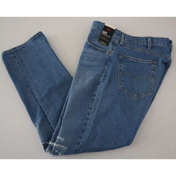Levi's Premium 501 Men's Sz 33x32 Blue '93 Straight Leg Button Fly Jeans $98 - Picture 11 of 11